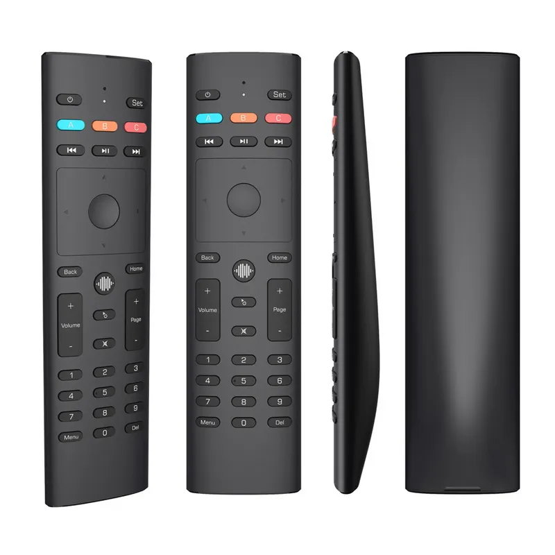 G40S Air Mouse Keyboards Google Voice Microphone Gyroscope 2.4G Wireless 33 Keys IR Learning G40 Remote Control for Android Tv Box Smart TvBox
