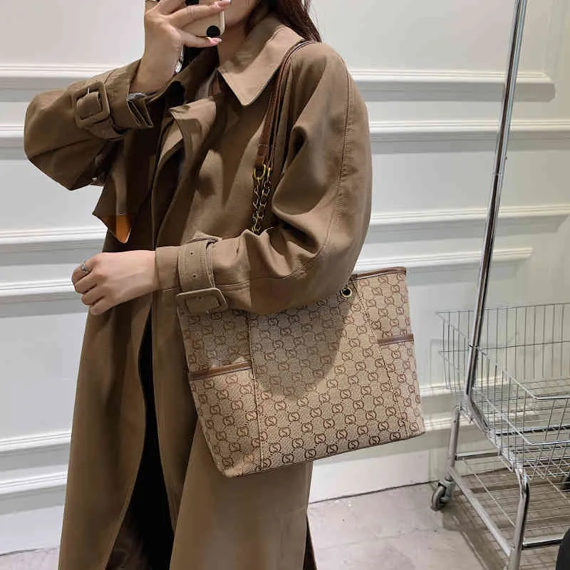 winter and winter textured large bag new women's capacity sling shoulder niche Tote Bag purse