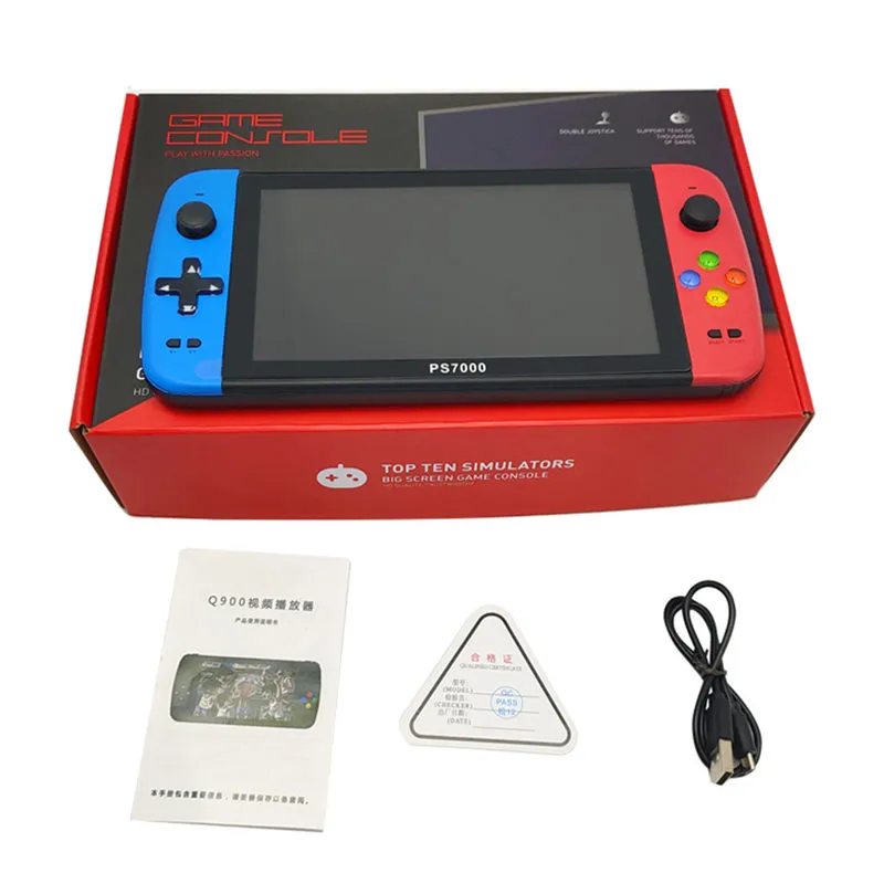 Mini PS7000 Game Console Nostalgic host 128-bit arcade games Retro Video can store 3000 Games