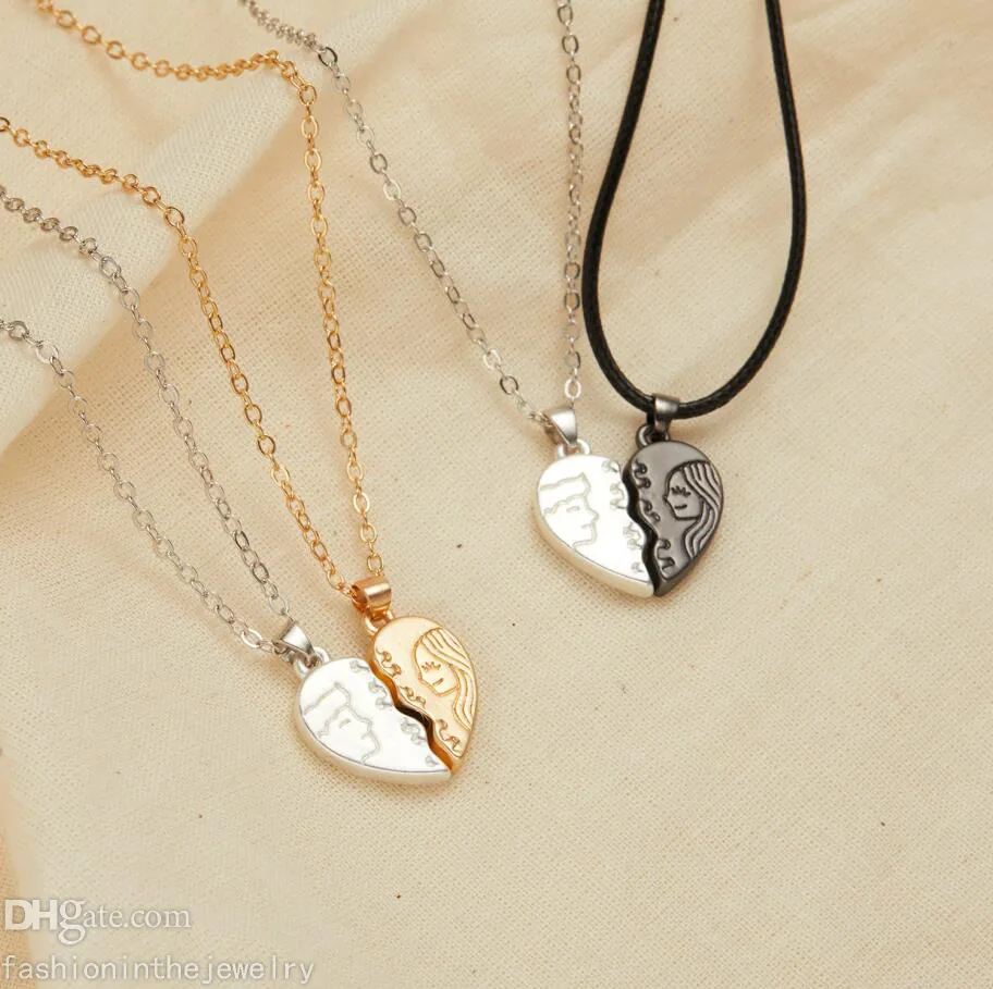 2 Pcs/set Couple BFF Matching Magnet Necklaces Game Controller with Pendant  