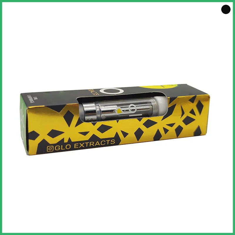 Hottest Wholesale Empty Glo Glass Cartridges 0 8ml And 1 0ml Vape Carts