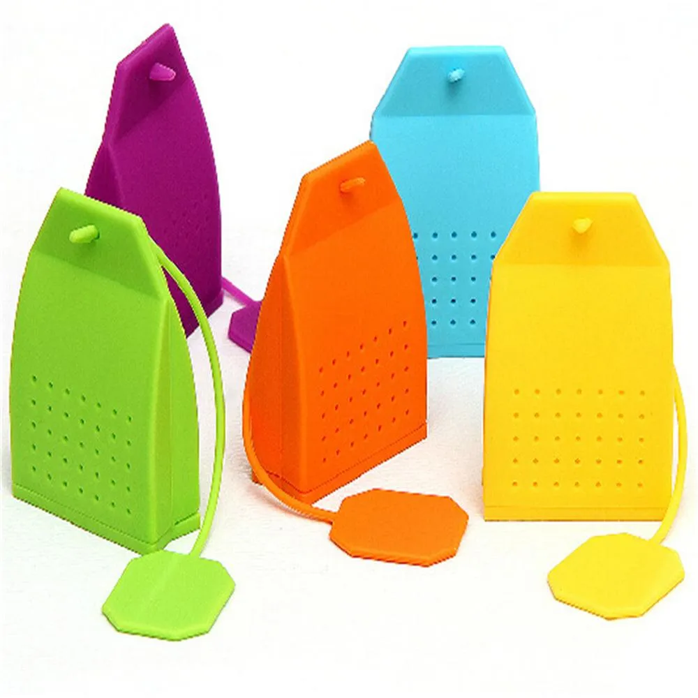 Dining Bag Style Silicone Tea Strainer Herbal Spice Infuser Filter Diffuser Kitchen DH8525