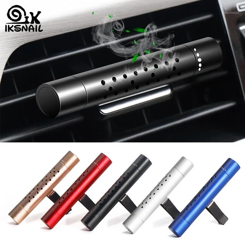 Iksnail carro refrogerador de ar cheiram no carro estilo ar ventoso perfume parfum aromatizante purificador automático acessórios interior1