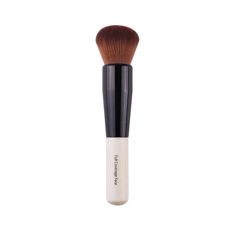 Powder Makeup Brush Wood Handle Dense Soft Round Bristle Full Coverage Face Powder Brushes Blush Contour Brush Makeup Tool