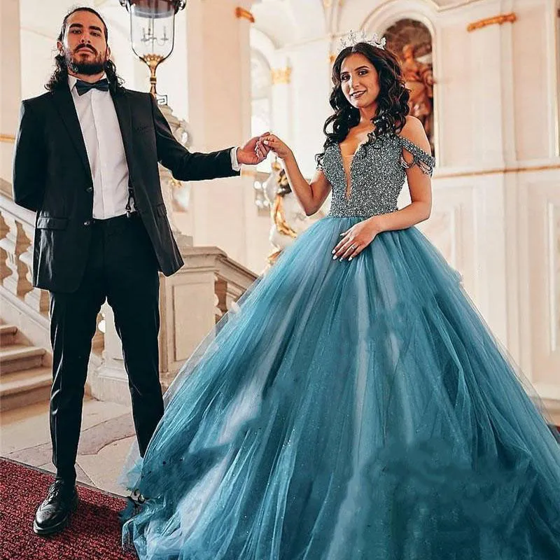 Blue Beaded Apatite Crystal Off Shoulder Quinceanera Ball Gown For Junior Girls Perfect For Sweet 15 And Pageants From Alsenlife 123.55 DHgate.Com