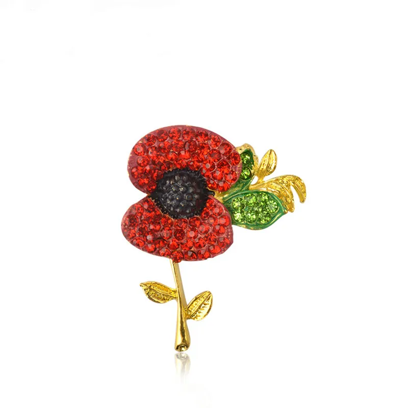 Swarovski poppy deals brooch