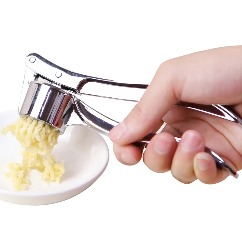 Zinc Alloy Garlics Pounder Kitchen Accessories Manual Garlic Press