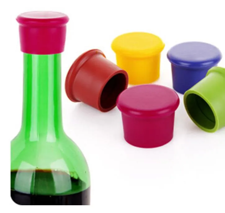 Silicone Wine Bottle Stopper Creative Preservation Wine Stoppers Beverage Closures Wine Champagne Stopper Bar Kitchen Tools