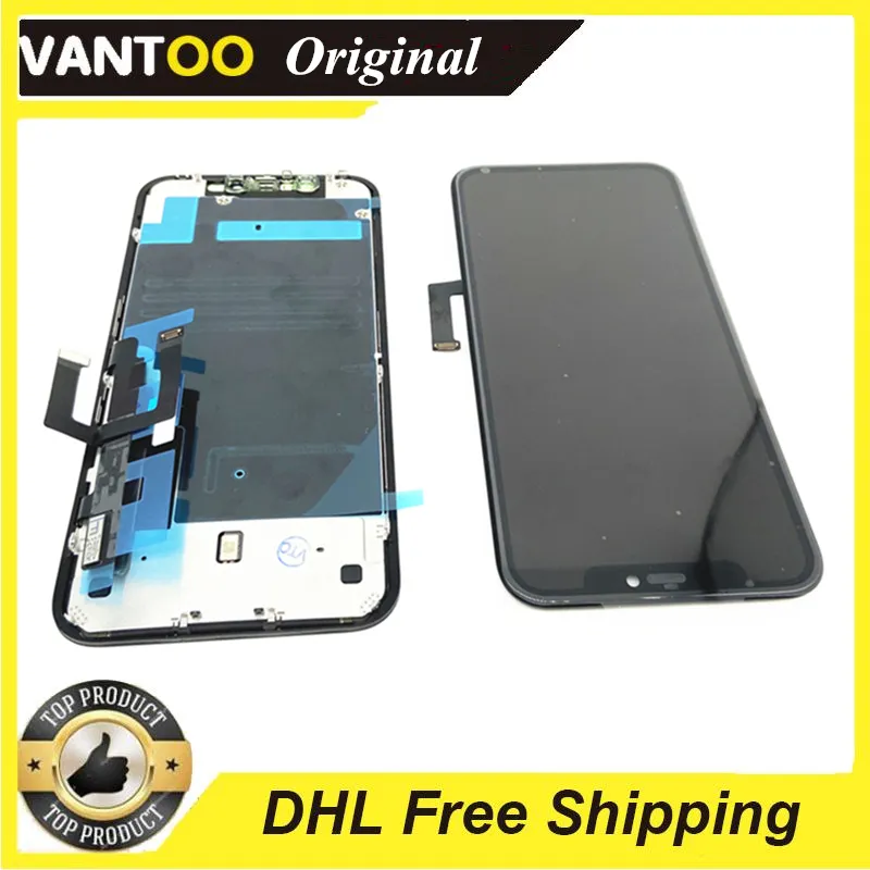 iPhone XR LCD Screen Replacement - OEM Original, 6.1 Black Display ...