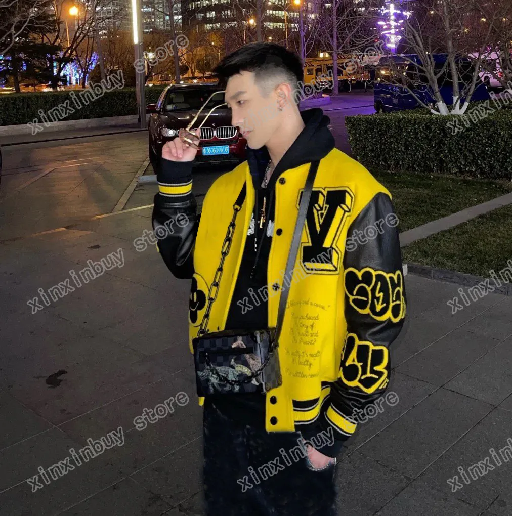 22ss Men Women Designers Jackets Cheetah letter Towel embroidery cloth fabric Man Fashion Streetwear black yellow M-2XL