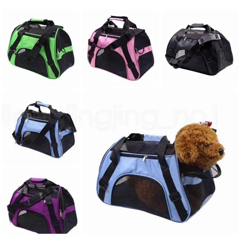 folding pet carriers bag portable knapsack soft slung dog transport outdoor bags fashion dogs basket handbag rra1996