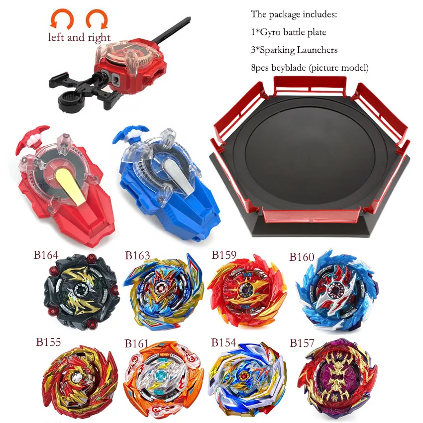 B-X toupie burst beyblade girando topo sparking com lançador B-48