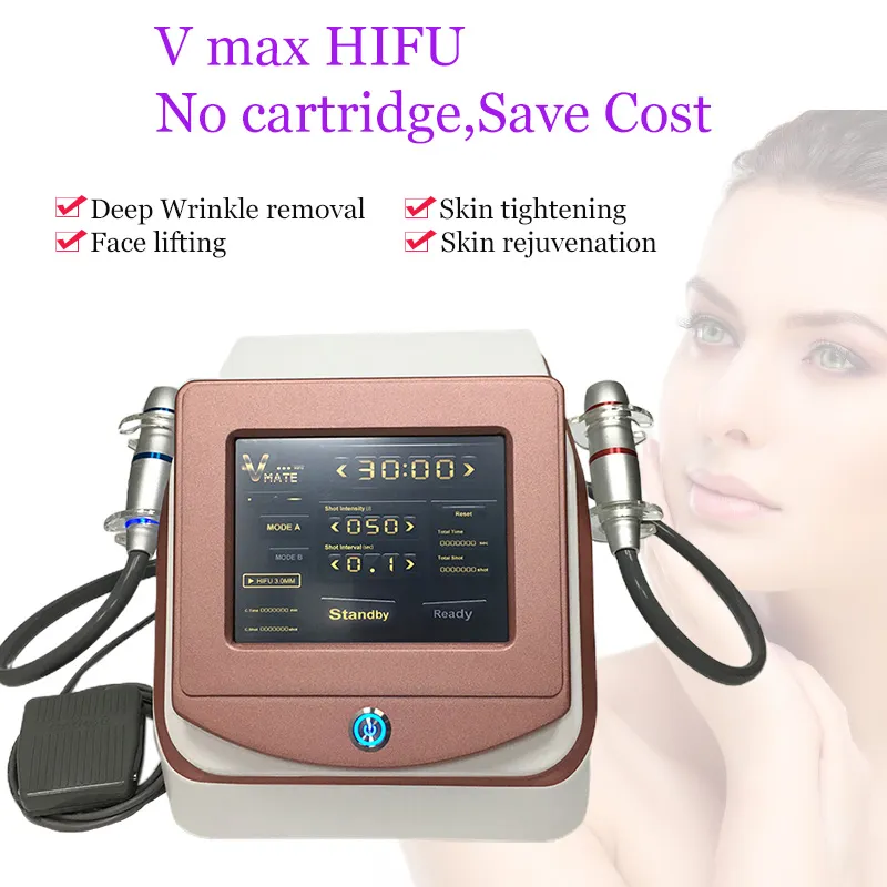 Hot 2 in 1 V-Mate Focused Ultrasound HIFU Anti-aging Lifting V-max 3.0mm & 4.5mm Skin Tightening face lifting Radar Carving Machine