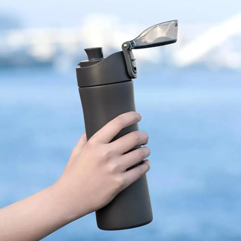 Thermos Bouteille 500 ML Coupe Thermique Vide Tasse Garder Au Chaud L'eau Froide Sports De Plein Air Flacon De Voyage Bouteille D'eau Termos LJ201221