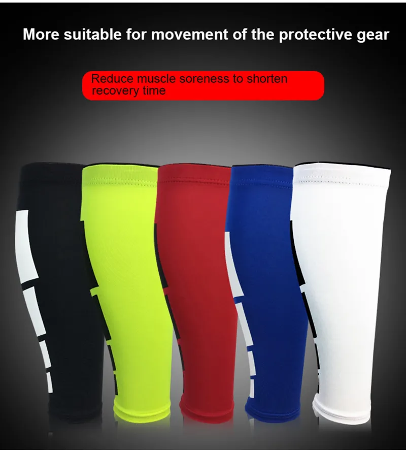 Cycling Jersey Basketball Compression Shin Guard Long Football Leg