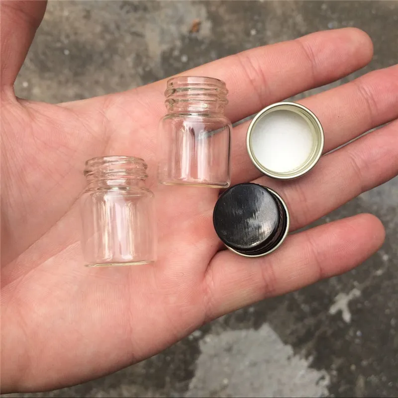 5ml Glass Bottles With Aluminium Cap Small Transparent Mini Empty Glass Jars Bottles Botellas2