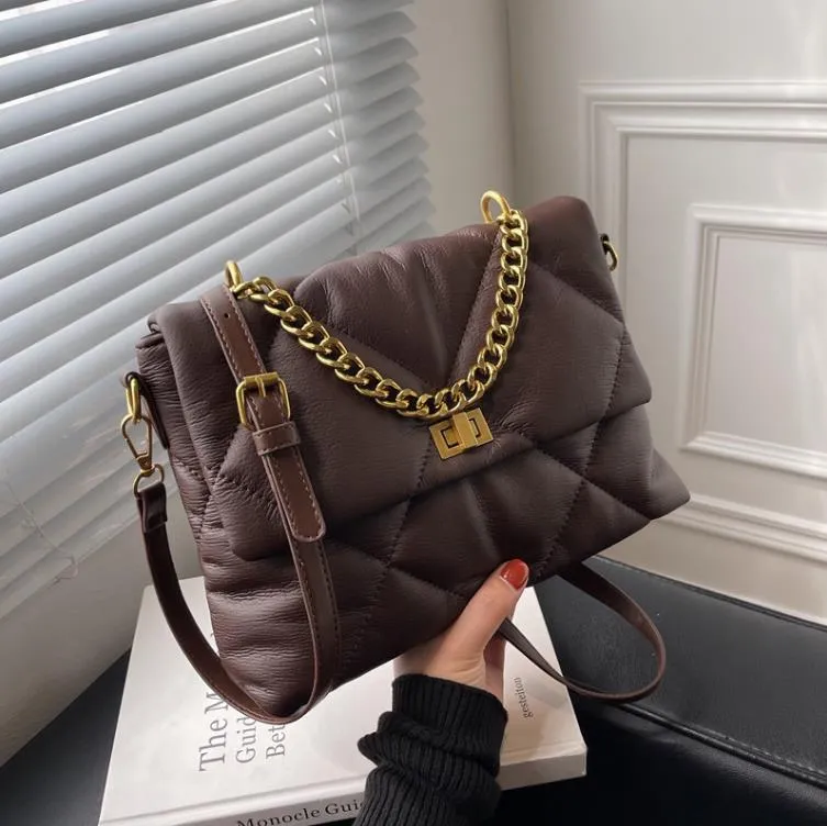 Grande Capacidade Saco Feminino Moda Messenger Bolsa de Ombro Senior Senior Chain Chain Bolsas