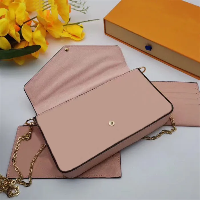 Cowhide Water Pattern Genuine Leather Shoulder Bags Handbags High Quality Chain Wom Crossbody bag Come with Box