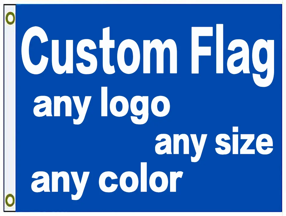 90x150cm 3x5ft Custom Print Flag Banner med din designlogotyp för OEM DIY Direct Factory