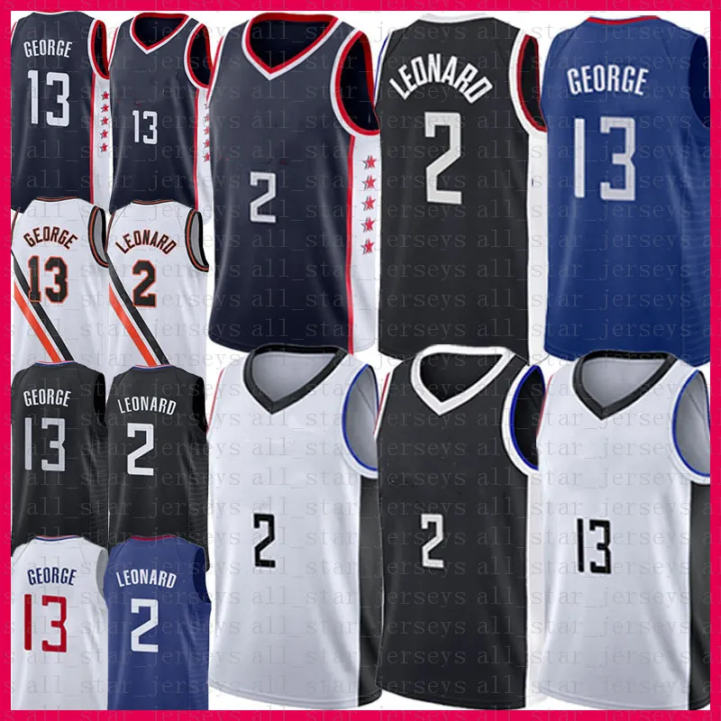 Kawhi Leonard Paul George Basketball Jersey Heren Shirts 2 13