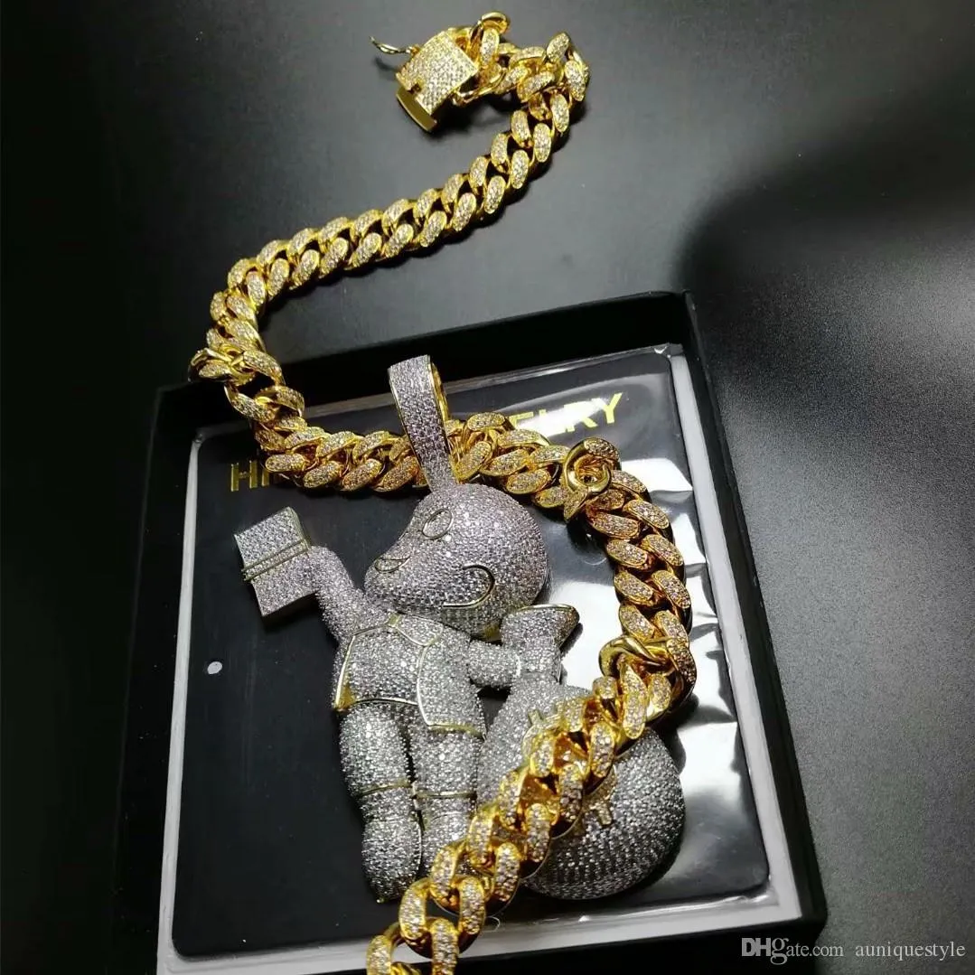 Iced out mario chain deals