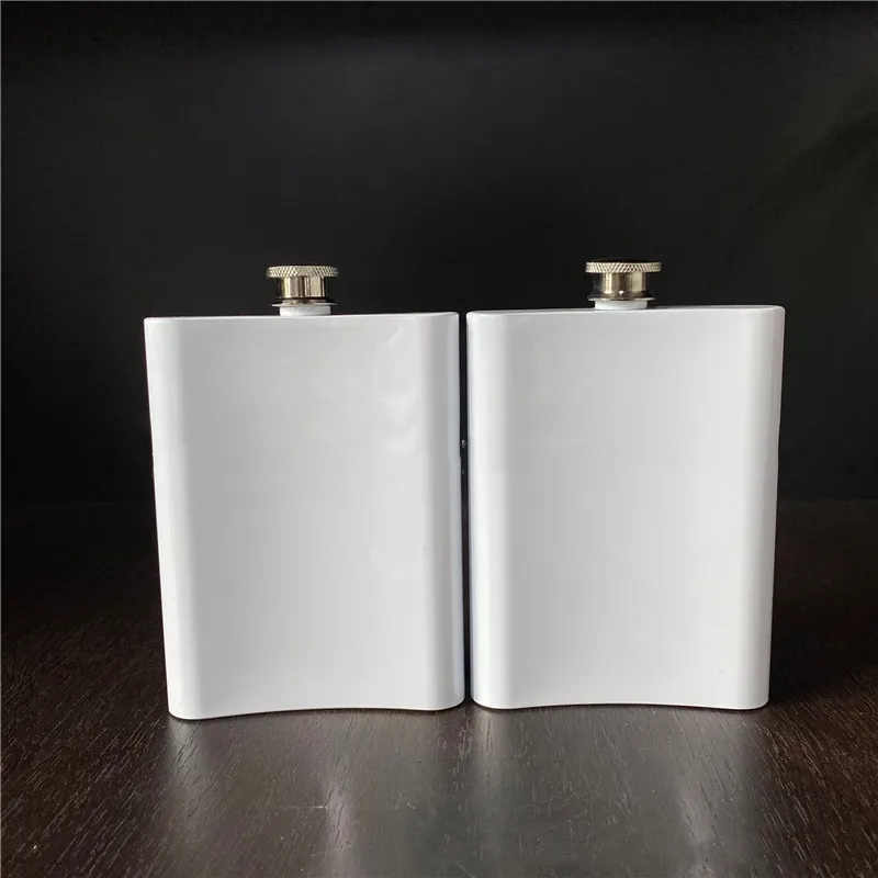 8oz Blank Sublimation Flask Portable 304 Stainless Steel Hip Flask Flagon Whisky Wine Alcohol Bottle VT1930