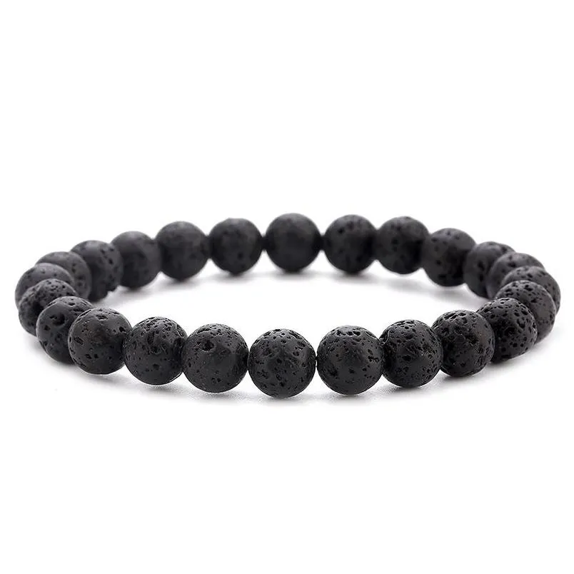 lava stone diffuser yoga bead bracelet adjustable men bracelets braided bracelets bangle healing balance for men women