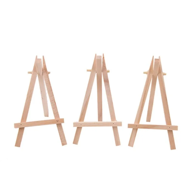 7x12.5cm mini wooden tripod easel Small Wood Display Stand for Artist Painting Business Card Displaying Photos Painting Supplies Wood