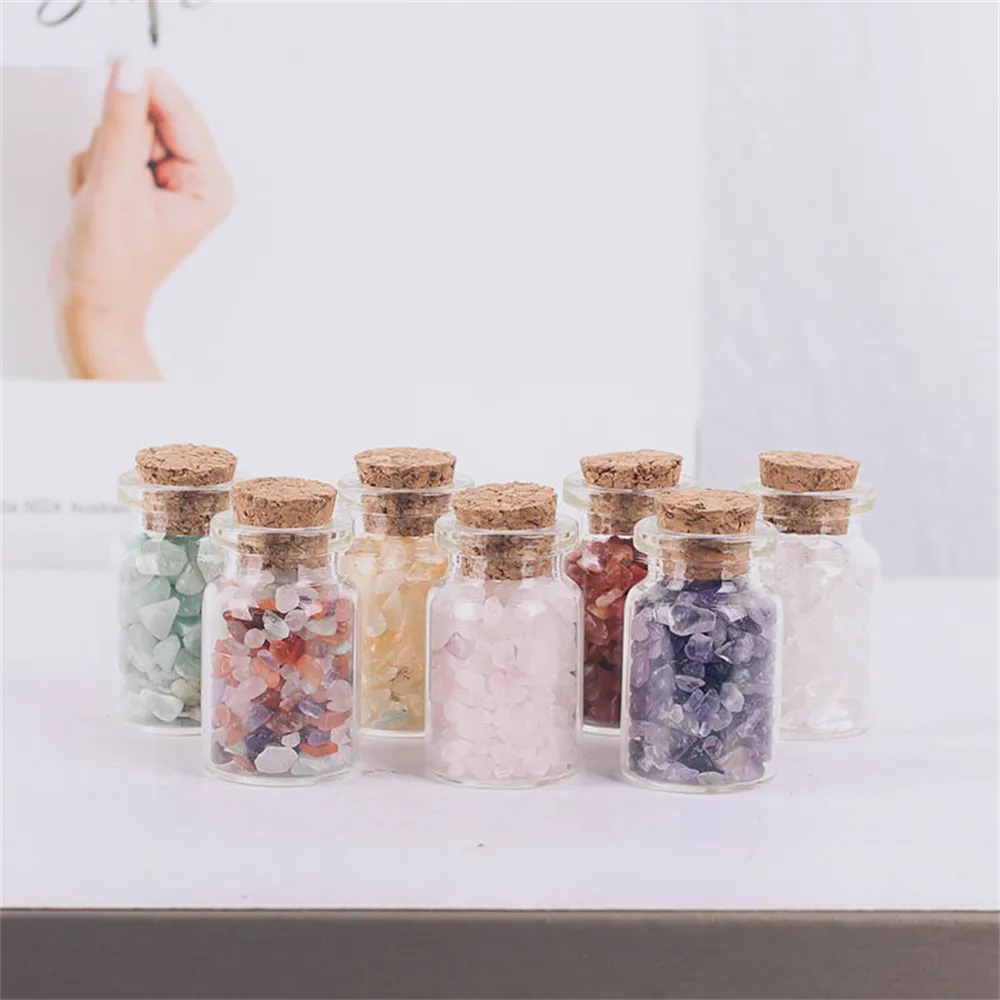 Gros Party Favor Gemstone Chips - Cristaux de guérison dégringolés pour la sorcellerie - Ces mini pots de sorts en cristal sont de grands débutants KD