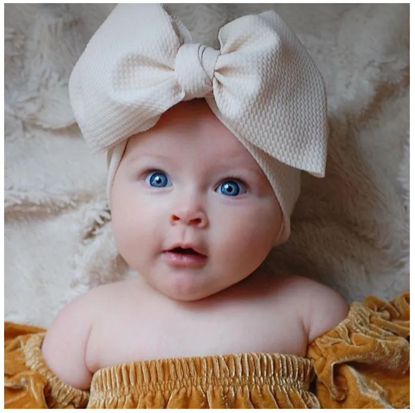 Hair Bow Big Bow On Head 10 Colors Baby Large Bow Girls Headband
