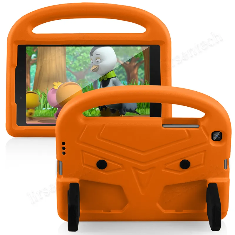 Lekki Eva Kids Case z uchwytem i wybita dla Samsung Galaxy Tab a 8.0 2019 T290 T295 T297 Tablet Wstrząsy na wstrząsy Pokrywa + pióro