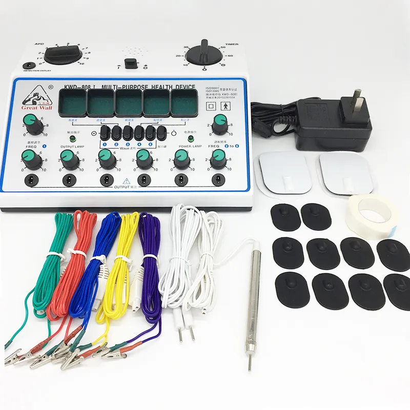 Electro Acpuncture Stimulator KWD808I 6 출력 패치 전자 마사지 케어 D-1A 침술 자극기 기계 KWD-808 I