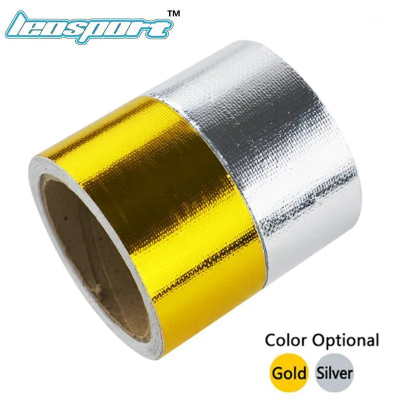 Manifold & Parts 5m/piece Heat Shield Wrap Tape Reinforced Adhesive Backed Resistant Exhaust1