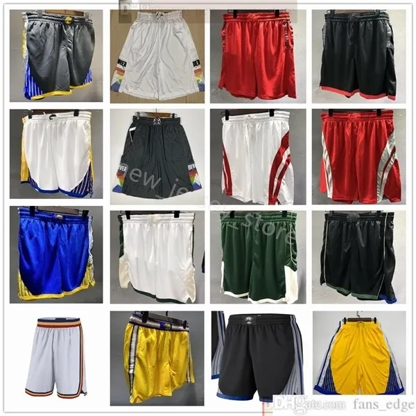 Top Qualität !Bedruckte Basketball-Taschenshorts Herren Sportshorts College-Taschenhose Weiß Schwarz Rot Blau Sporttaschenshorts XS-XXL