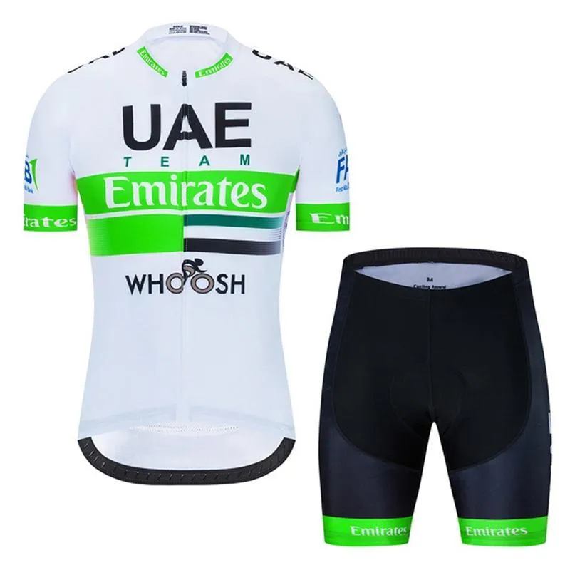 2020 newest UAE Team cycling jersey set men summer quick dry short sleeve bike shirt bib shorts suit mtb bicycle uniform Y20050602