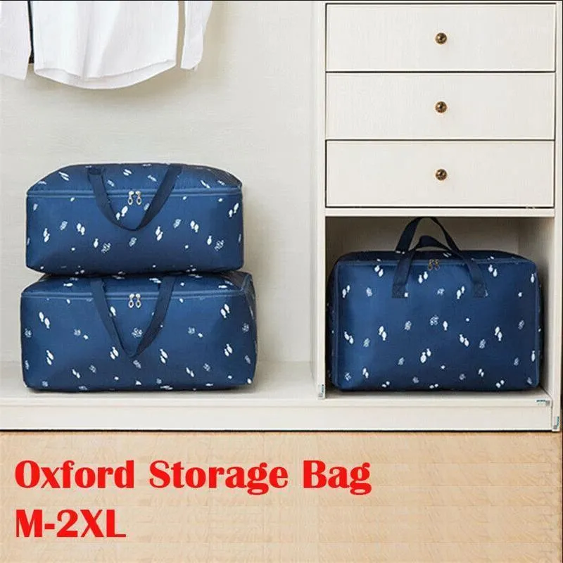 Förvaringspåsar resor tyg väska kläder bagage förpackning kub arrangör av resväskan täcke täcke sängkläder tvättkuddar organiserare1