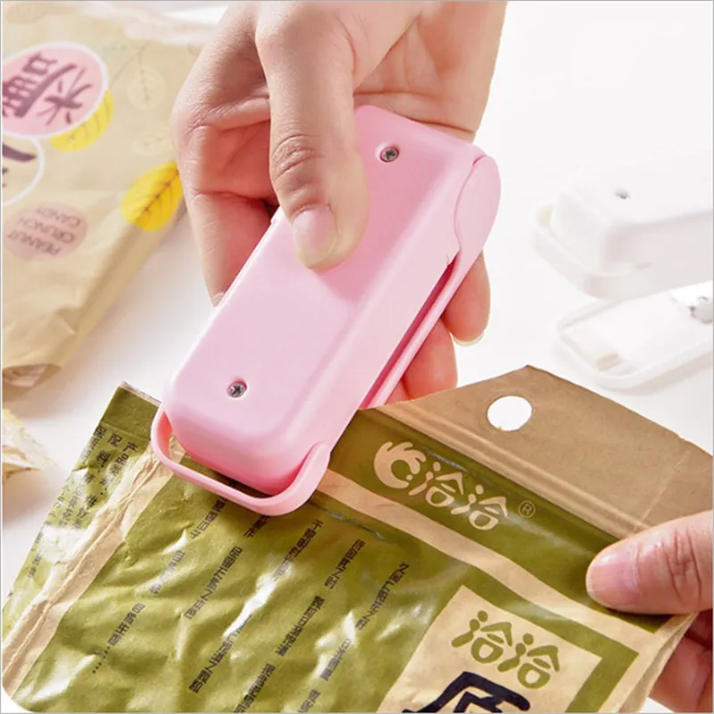 Taşınabilir Isı Mühürleyen Plastik Paket Saklama Çantası Mini Dürtü Sızdırmazlık Makinesi Manyetik Alt Handy Sticker Mutfak Aksesuarları BH4233 TYJ