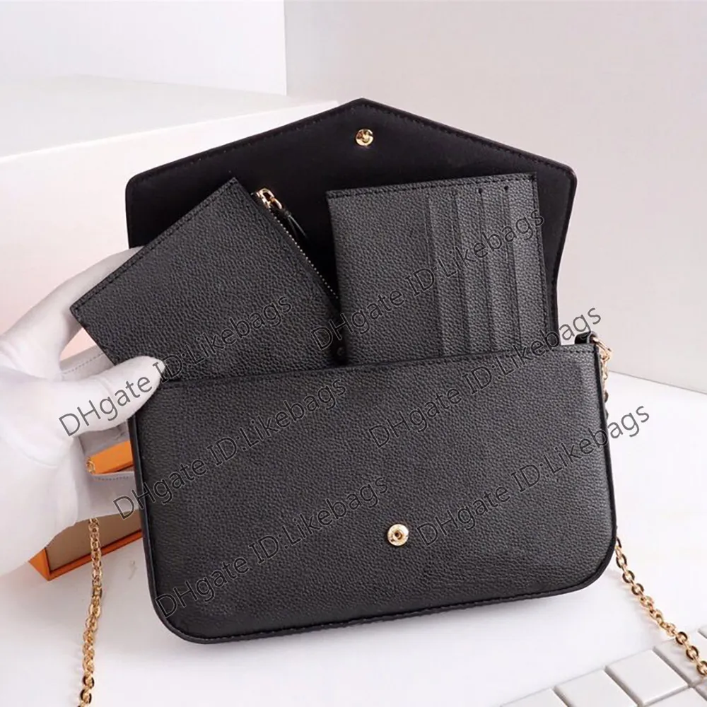 Women Designer Bag Pochette Shoulder Bags Handbag Purse Crossbody Messenger  Bags ORIGINAL BOX Sac Luxe Brown Flower Clutch Chain Coin Pouch Tote From  Likebags, $34.46