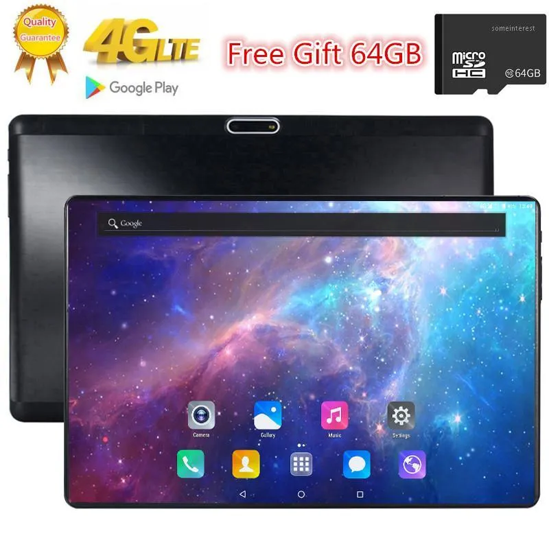 Tablet PC Free Gift 64GB TF Card 1920X1200 2.5D Tempered Glass Screen 10.1 Inch Octa Core 3G 4G FDD LTE 3GB RAM Android 7.0 Tablets1
