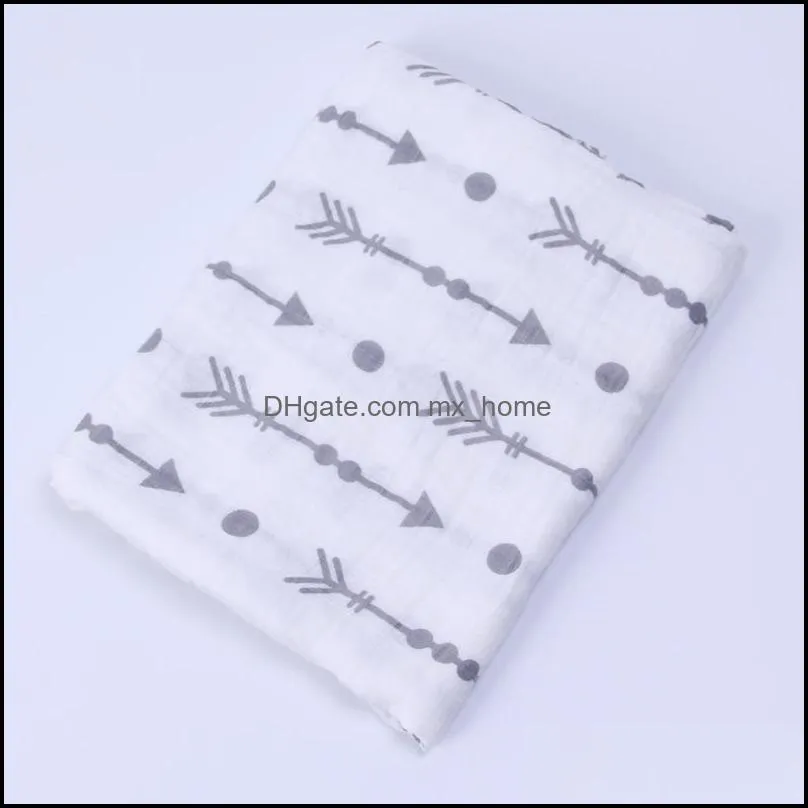 Infant Muslin Double Layer Blanket Baby Swaddle Wrap Stroller Cover Boys Girls cartoon Crawling Beach Batch Towels Z3020