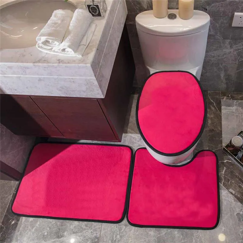 Klasik harfler baskılı paspaslar banyo halı tasarımcısı koltuk paspaslar klozet kapağı kalın kaymaz küvet klozet yastık