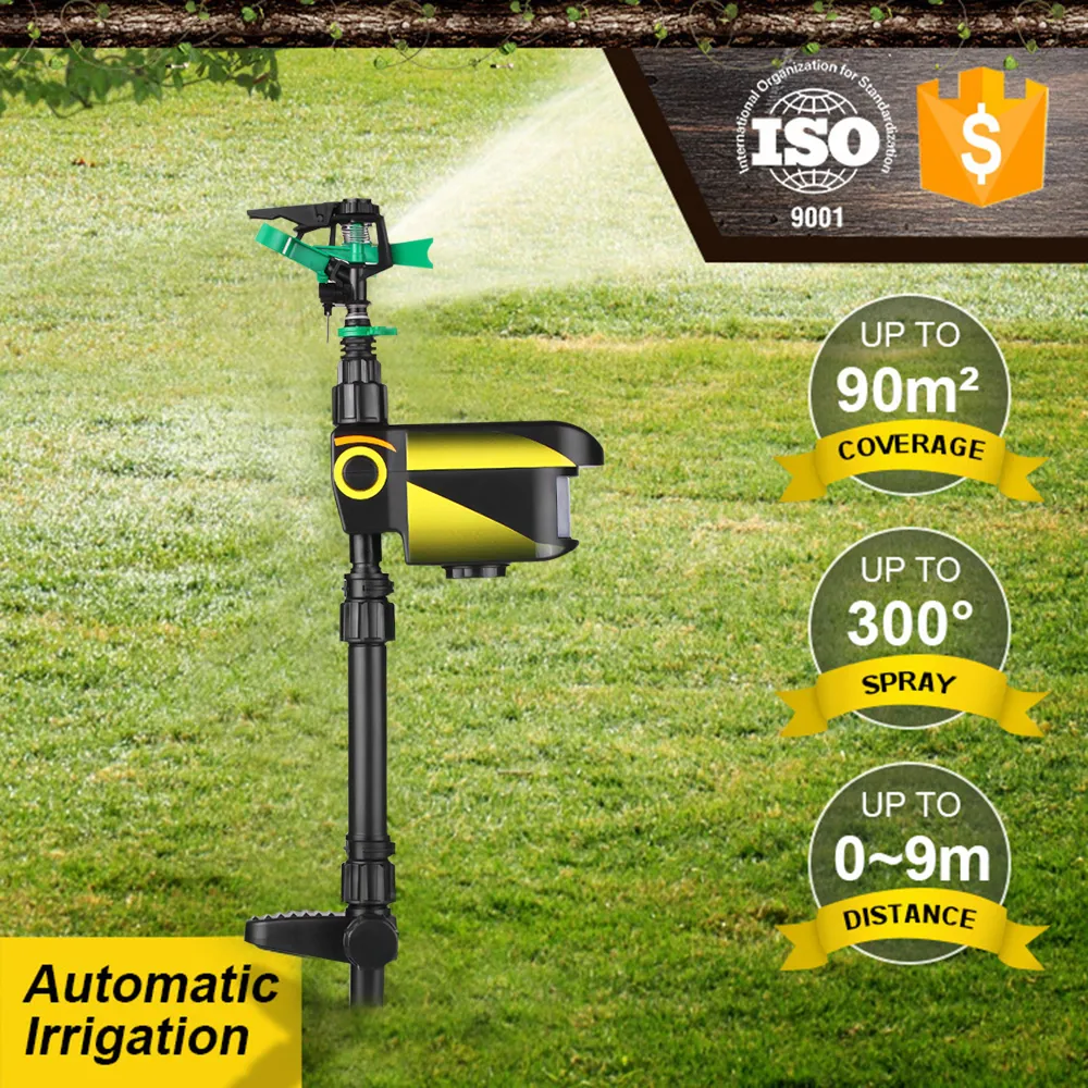 Solar Powered Motion Activated Animal Repeller Garden Sprinkler Scarecrow Animal Deterrent Water Sprinkler T200530