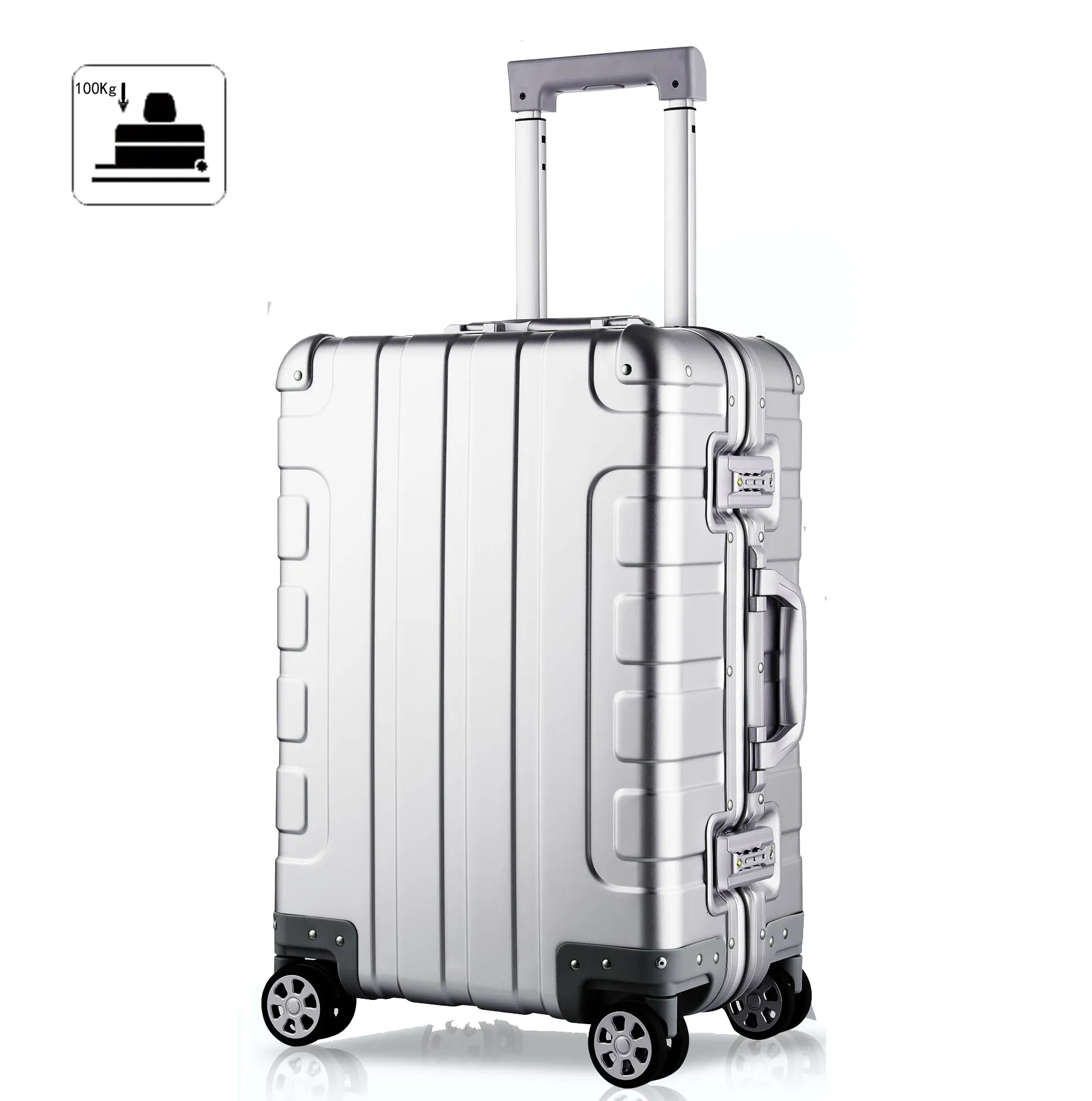Compra Equipaje De Aleación De Aluminio 100%, Maleta De 20 Pulgadas Sobre  Ruedas, Carro De Carreras Barato | Entrega Rápida Y Calidad | Es.Dhgate