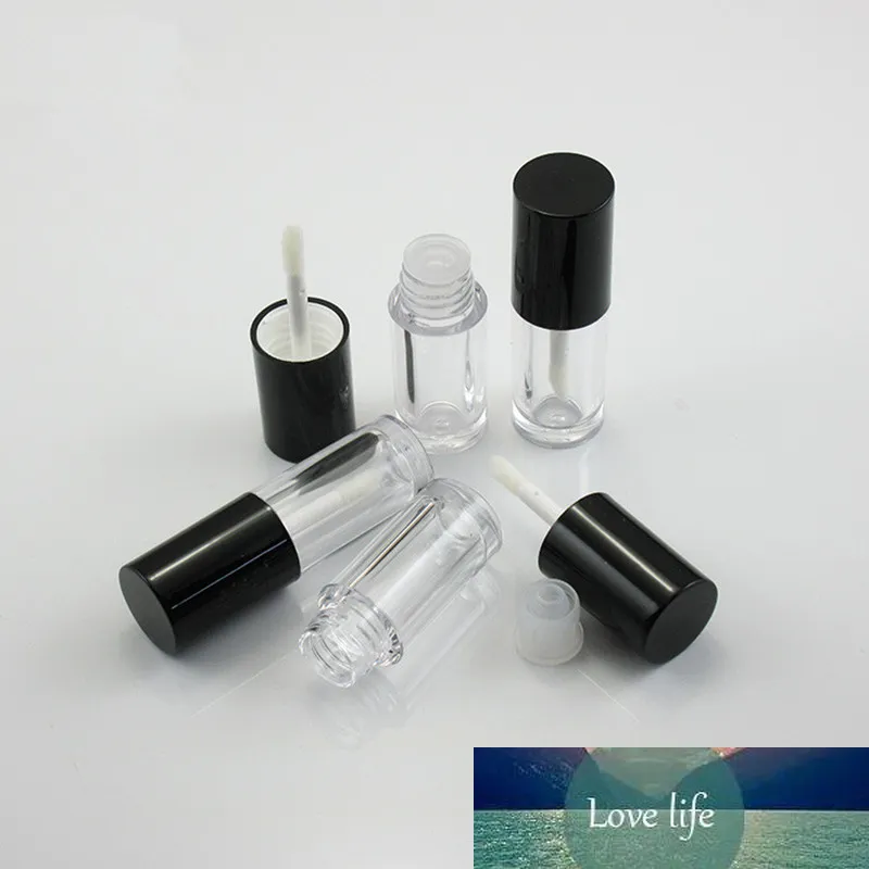 Tubo de brillo de labios Vacío claro de 2,5 ml, botella de bálsamo de labios de plástico, contenedor de cepillo, herramienta de belleza, Mini botellas rellenables, tubos de brillo de labios