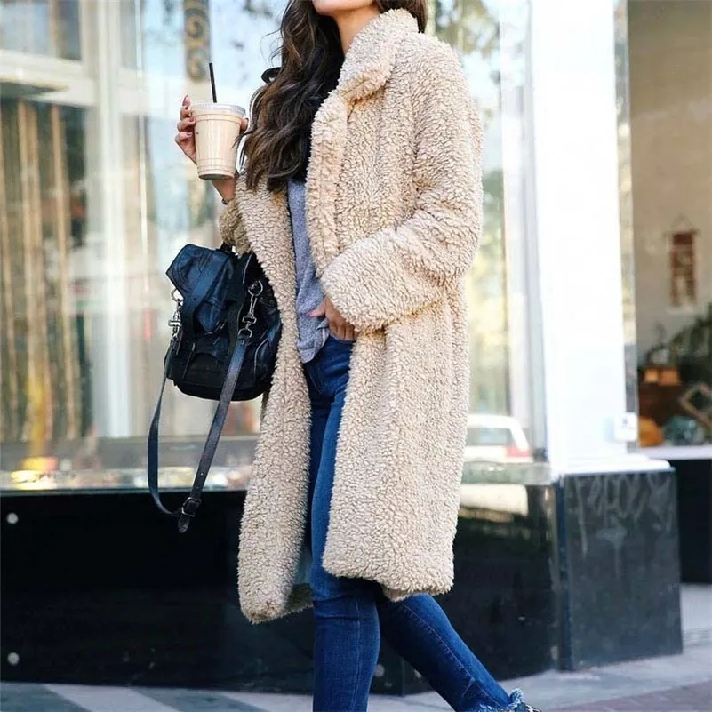 Ladies teddy coat with hood 2025