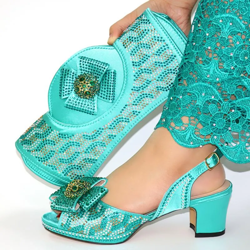 Colorful Nigerian Party Shoe And Bag Sets Matching Shoes And