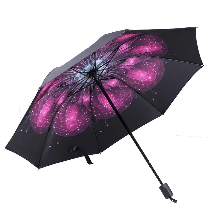 DHgate.com:Artistic Sky & Floral Design Umbrella: UV