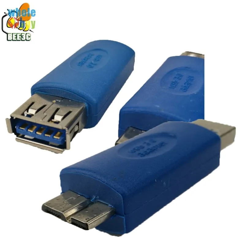 300 pcs/lot Standard USB 3.0 Type A mâle vers USB 3.0 Micro B mâle connecteur adaptateur USB3.0 convertisseur adaptateur AM vers MicroB