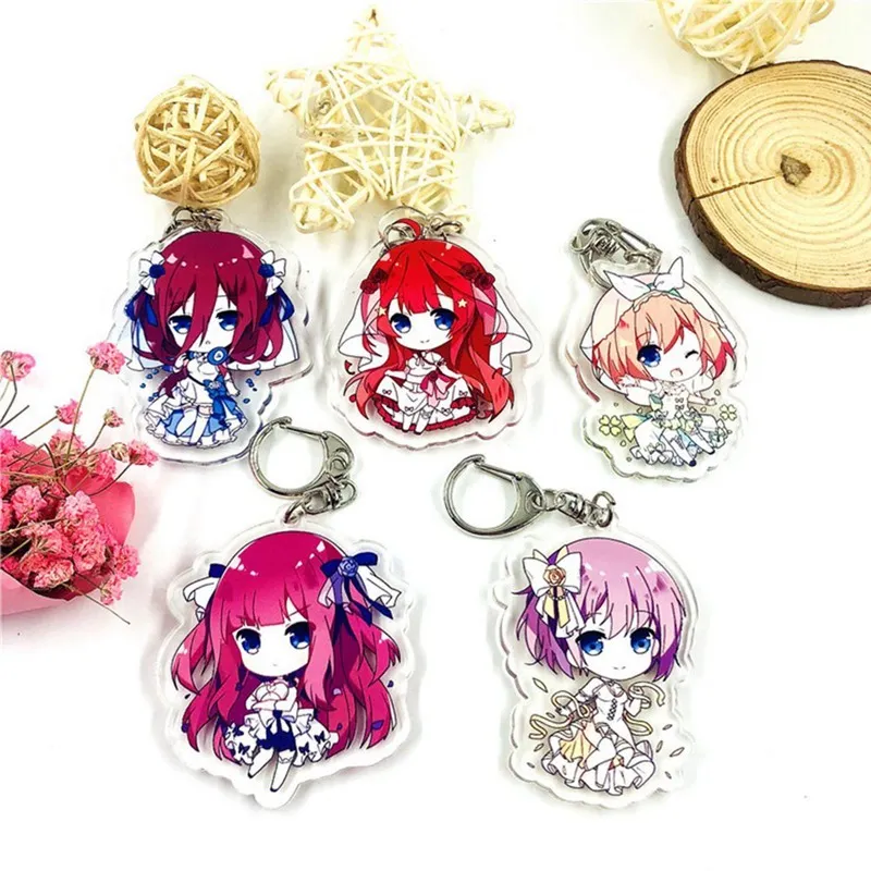 Anime The Quintessential Quintuplets Nakano Miku Acrylic Keychain Cosplay