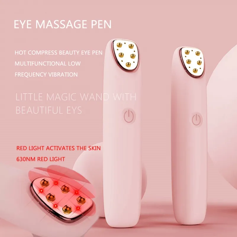 RF-radiofrequentie oog massager anti-aging rimpel massager draagbare elektrische apparaat donkere cirkel gezichtsbehandelingen vibratie massage pen